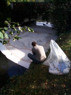 Pollution d'un cours d'eau